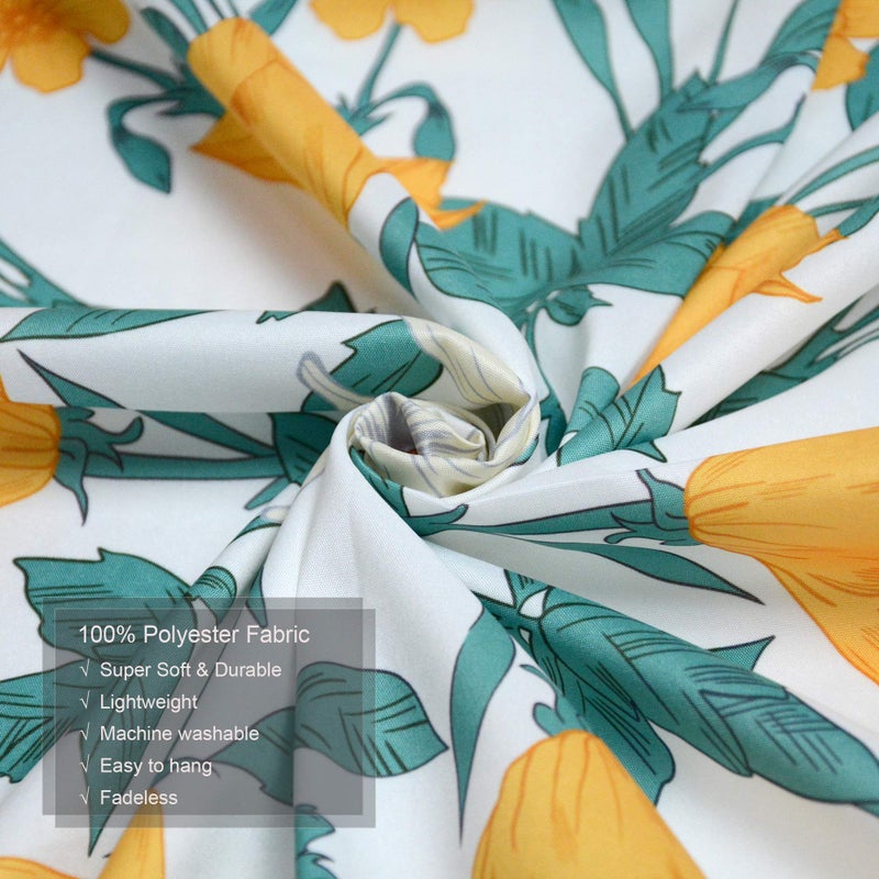 Simpkeely Mandala Clara Floral Medallion Tapestry, Sketched Flower Plant Boho Wall Hanging, Bohemian Tapestries for Bedroom Living Room Dorm Home DÃ©cor 59.1 x 59.1 Inches (Yellow) - Image 5